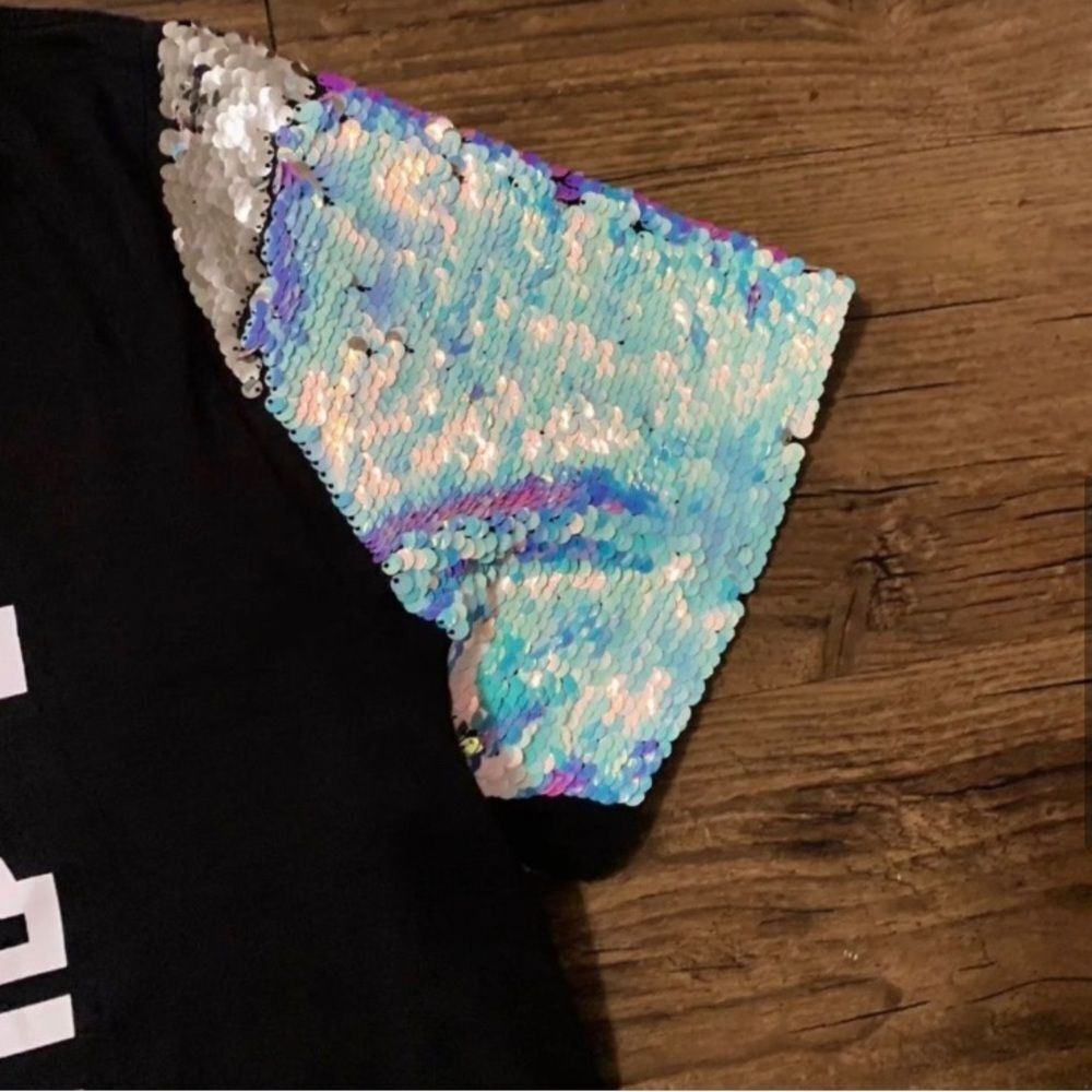 PINK VS MERMAID BLING TOP / YOGA LEGGINGS OUTFIT SET XL - Picture 5 of 11